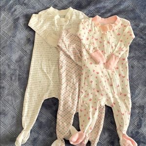 Organic Burt’s Bees footie pjs